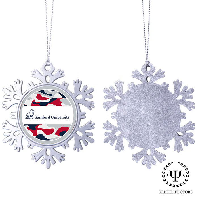 Samford University Christmas Ornament - Snowflake Metal