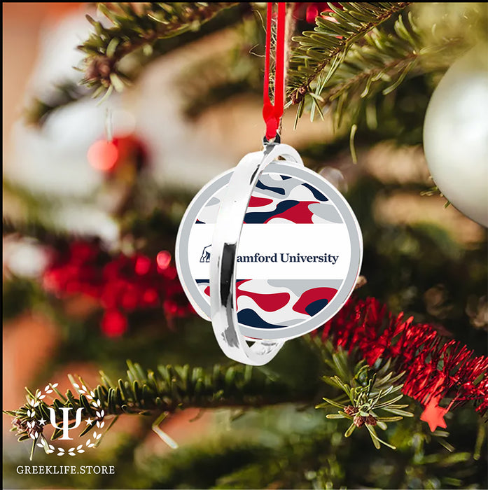 Samford University Christmas Reversible Flat Round Ornament