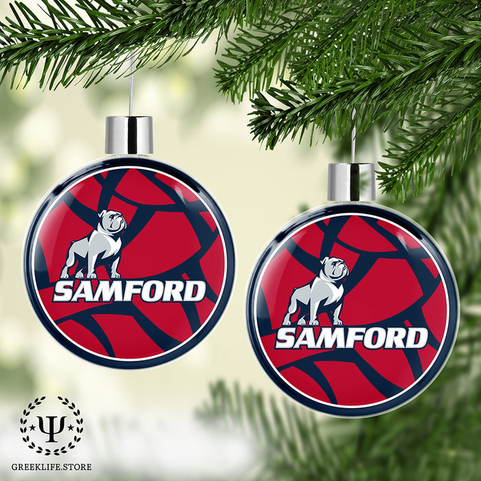 Samford University Christmas Ornament Flat Round