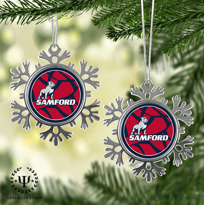 Samford University Christmas Ornament - Snowflake Metal