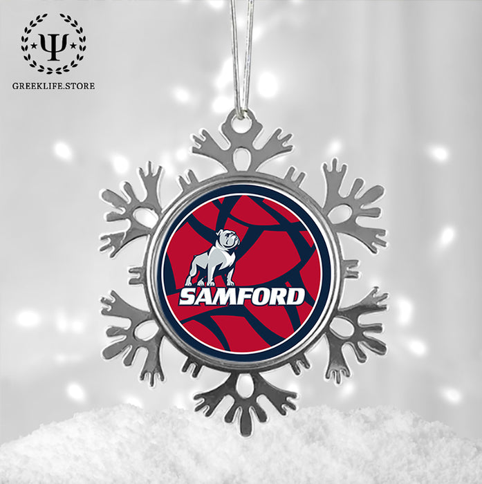 Samford University Christmas Ornament - Snowflake Metal