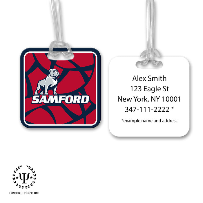 Samford University Luggage Bag Tag (square)