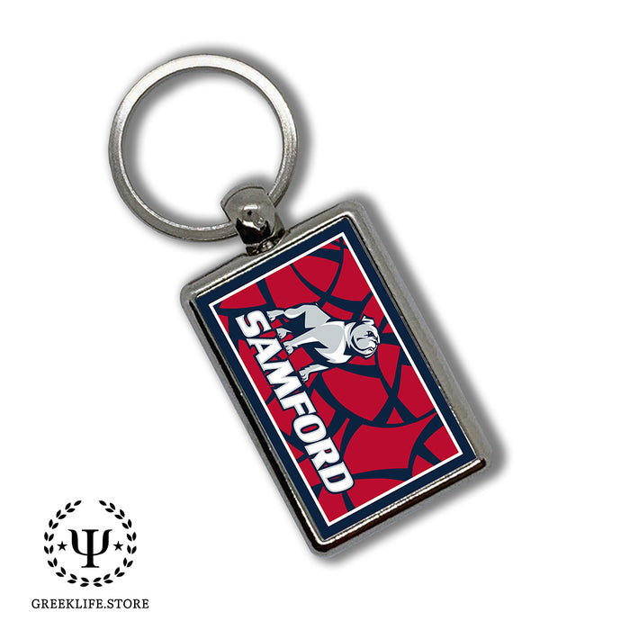 Samford University Keychain Rectangular