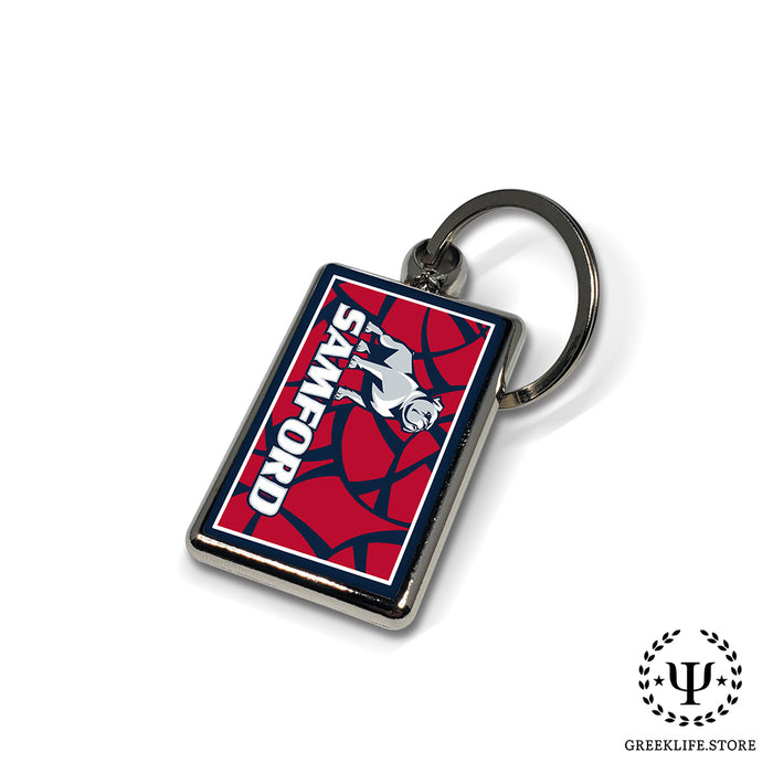 Samford University Keychain Rectangular