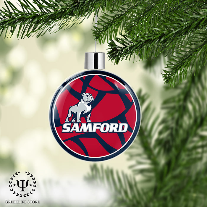 Samford University Christmas Ornament Flat Round