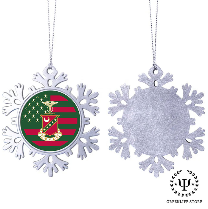 Kappa Sigma Christmas Ornament - Snowflake Metal