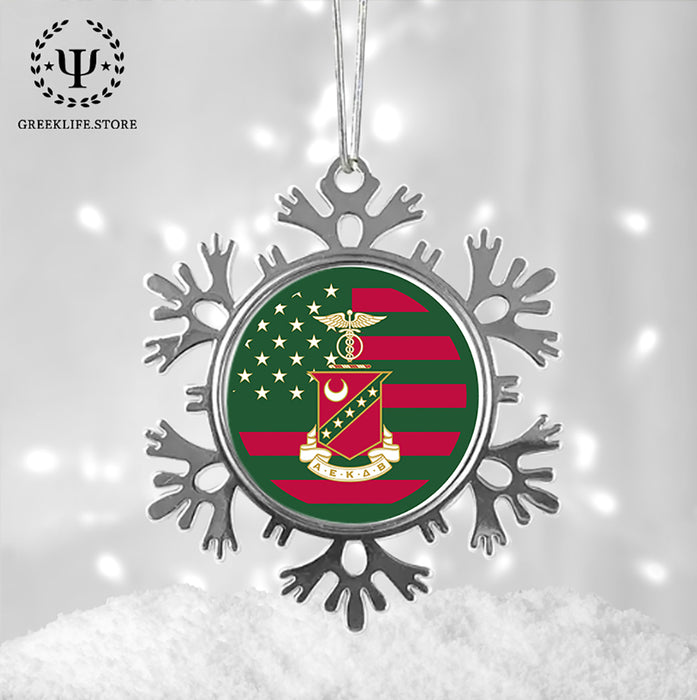 Kappa Sigma Christmas Ornament - Snowflake Metal