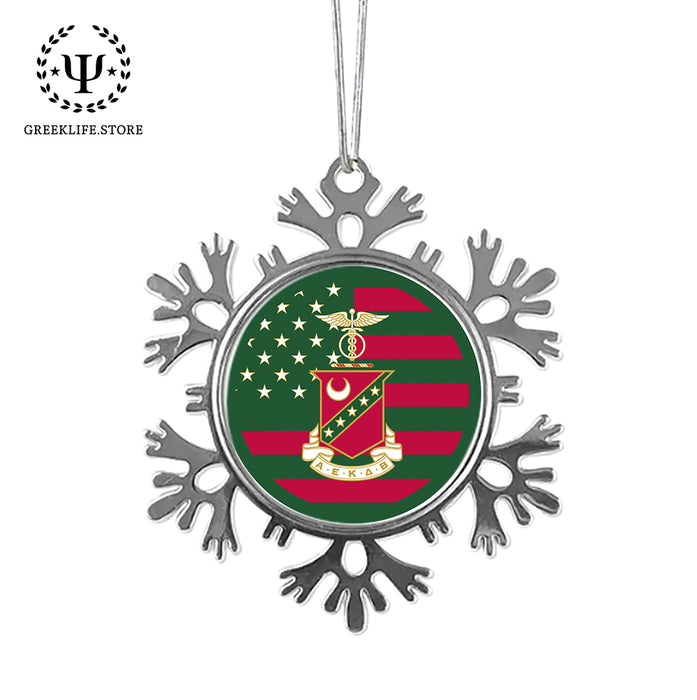 Kappa Sigma Christmas Ornament - Snowflake Metal