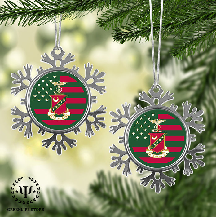 Kappa Sigma Christmas Ornament - Snowflake Metal