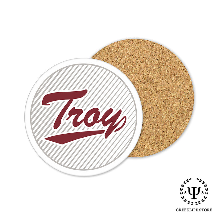 Troy University Beverage coaster round (Set of 4)