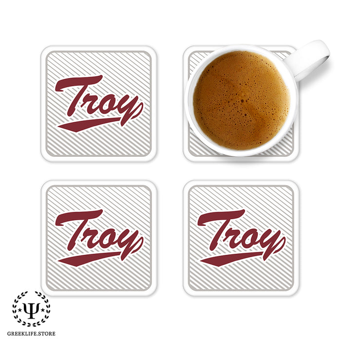 Troy University Beverage Coasters Square (Set of 4)