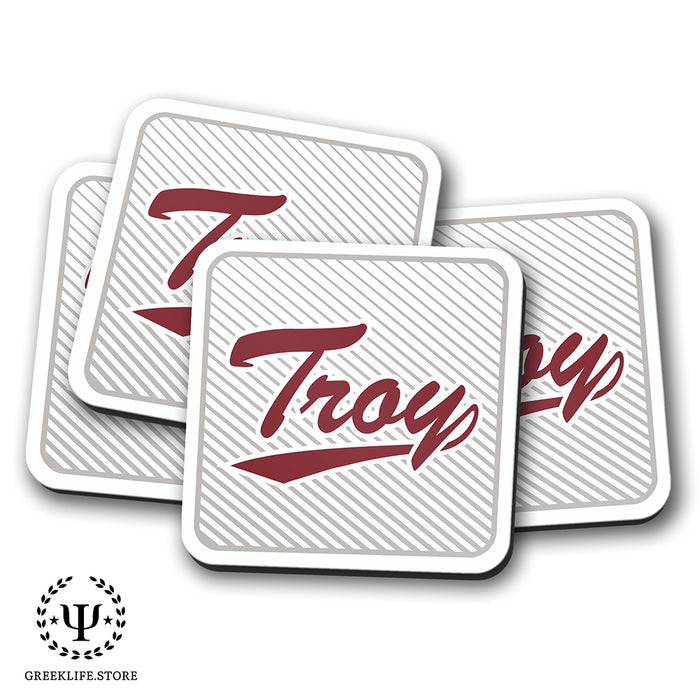 Troy University Beverage Coasters Square (Set of 4)