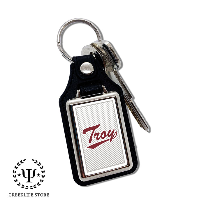 Troy University Keychain Rectangular