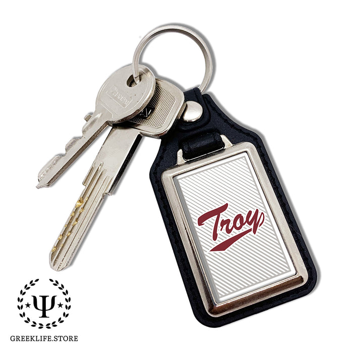 Troy University Keychain Rectangular