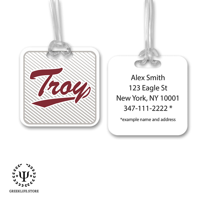 Troy University Luggage Bag Tag (square)