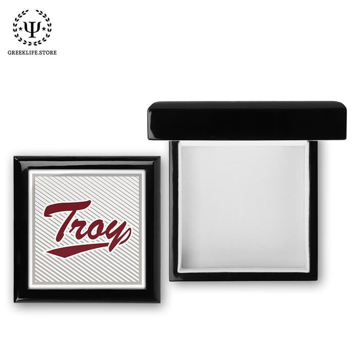 Troy University Keepsake Box Wooden