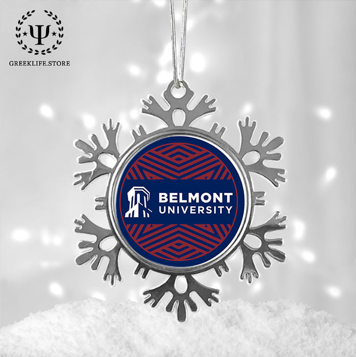 Belmont University Christmas Ornament - Snowflake Metal