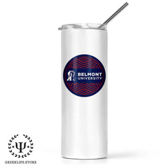 Belmont University Stainless Steel Skinny Tumbler 20 OZ Overall Print