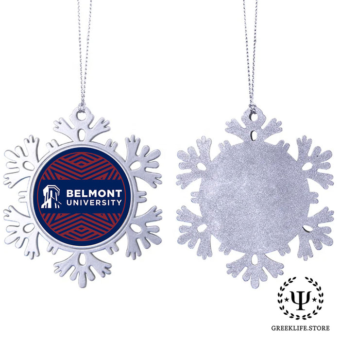 Belmont University Christmas Ornament - Snowflake Metal