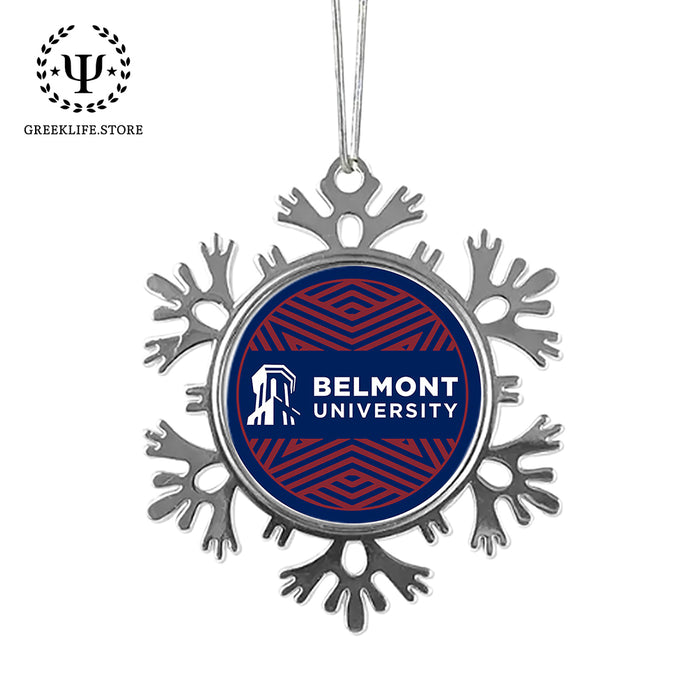 Belmont University Christmas Ornament - Snowflake Metal