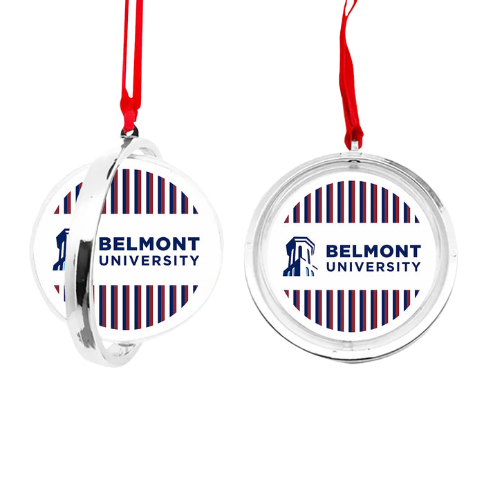 Belmont University Christmas Reversible Flat Round Ornament