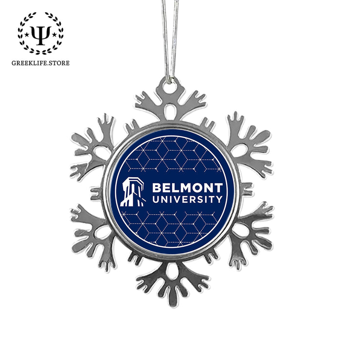 Belmont University Christmas Ornament - Snowflake Metal
