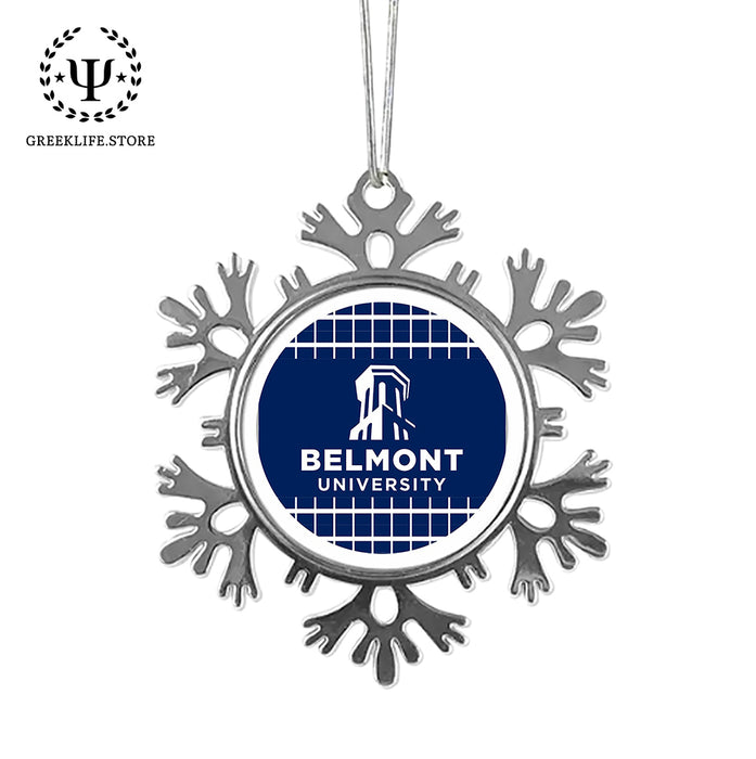 Belmont University Christmas Ornament - Snowflake Metal
