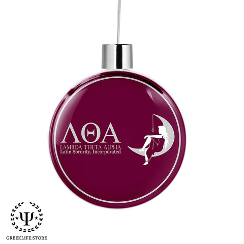 Lambda Theta Alpha Christmas Ornament Flat Round