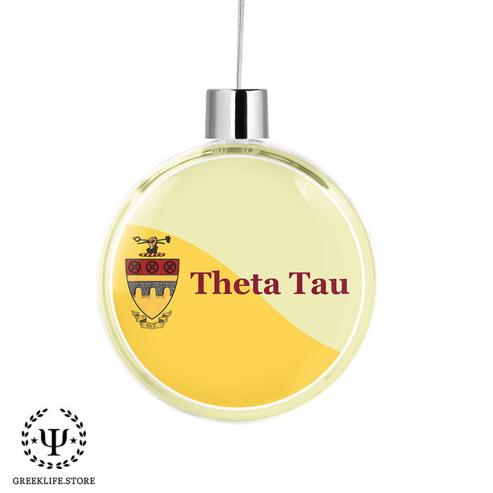 Theta Tau Christmas Ornament Flat Round