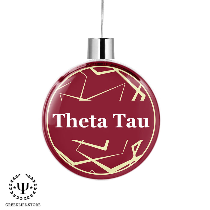 Theta Tau Christmas Ornament Flat Round