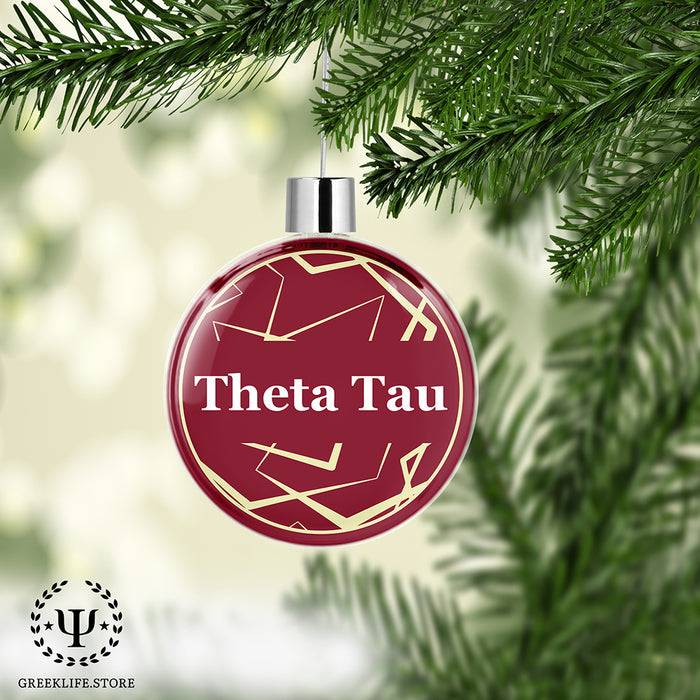 Theta Tau Christmas Ornament Flat Round