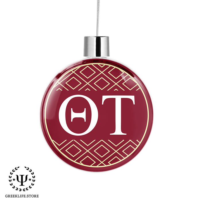 Theta Tau Christmas Ornament Flat Round
