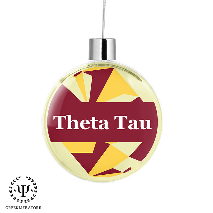 Theta Tau Christmas Ornament Flat Round