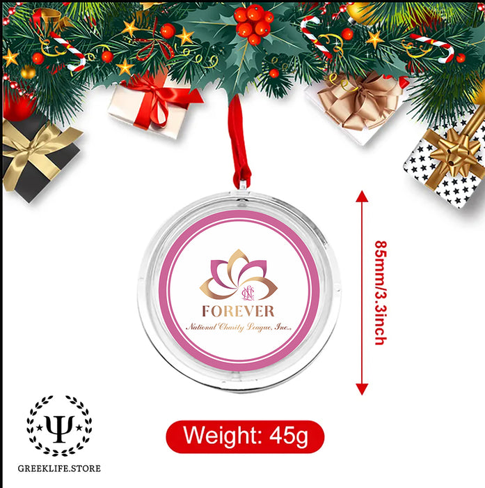 National Charity League Christmas Reversible Flat Round Ornament