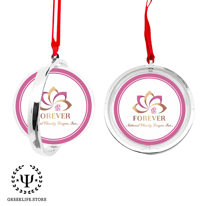 National Charity League Christmas Reversible Flat Round Ornament