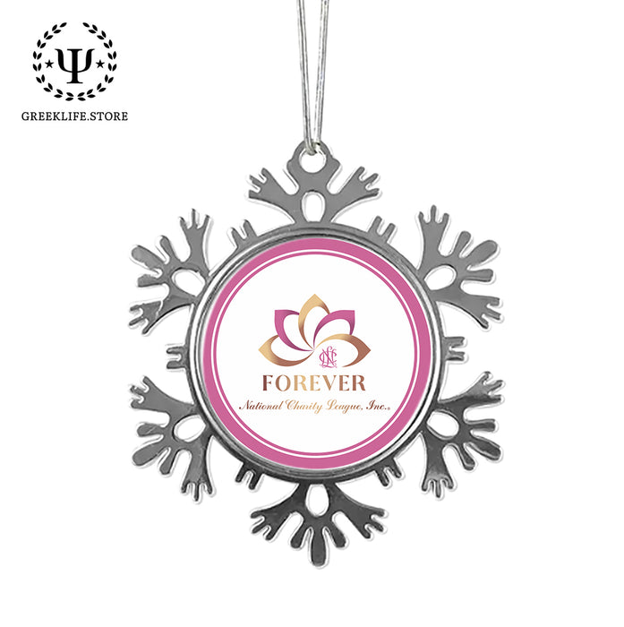 National Charity League Christmas Ornament - Snowflake Metal