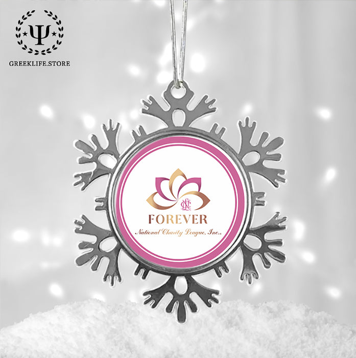 National Charity League Christmas Ornament - Snowflake Metal