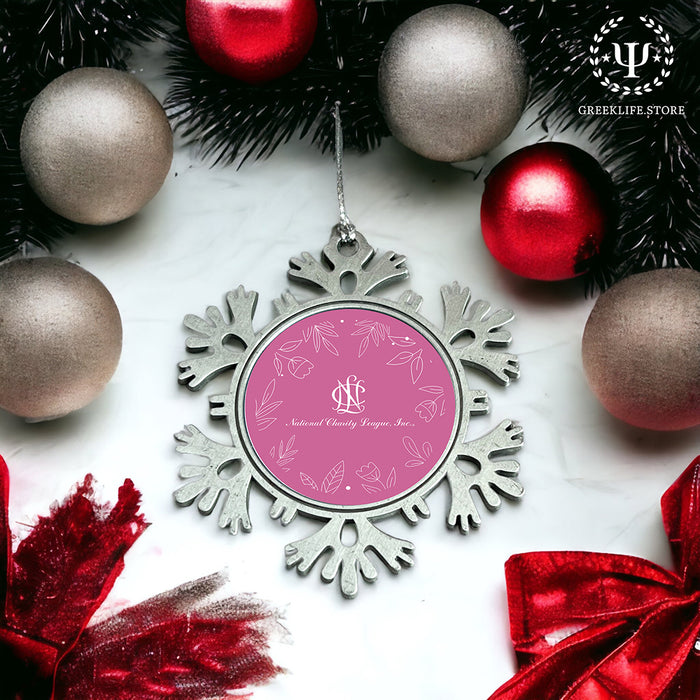 National Charity League Christmas Ornament - Snowflake Metal