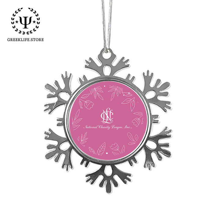 National Charity League Christmas Ornament - Snowflake Metal