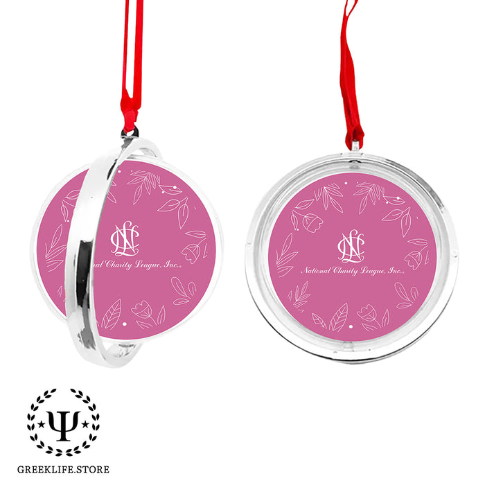 National Charity League Christmas Reversible Flat Round Ornament