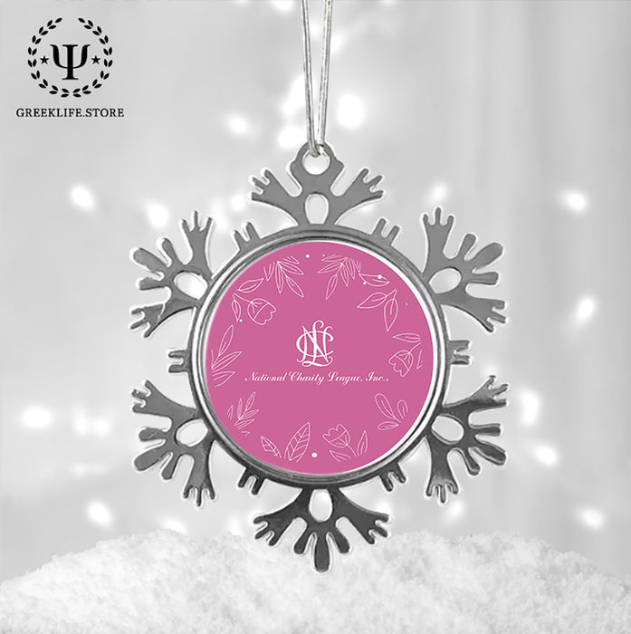 National Charity League Christmas Ornament - Snowflake Metal