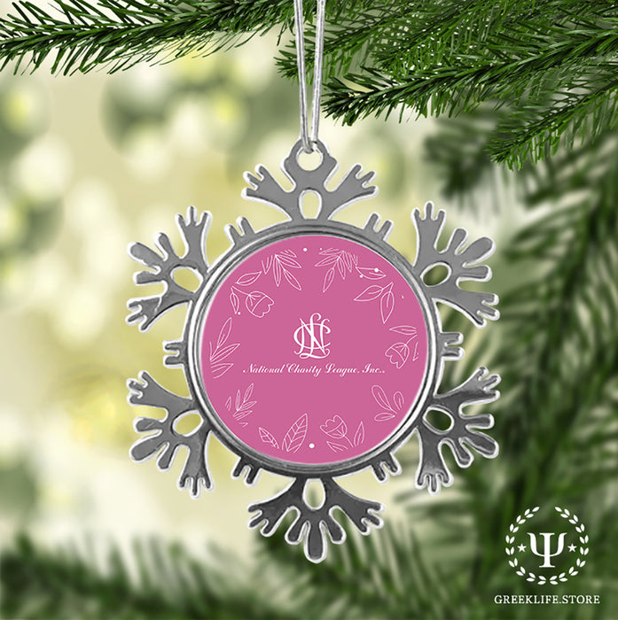 National Charity League Christmas Ornament - Snowflake Metal