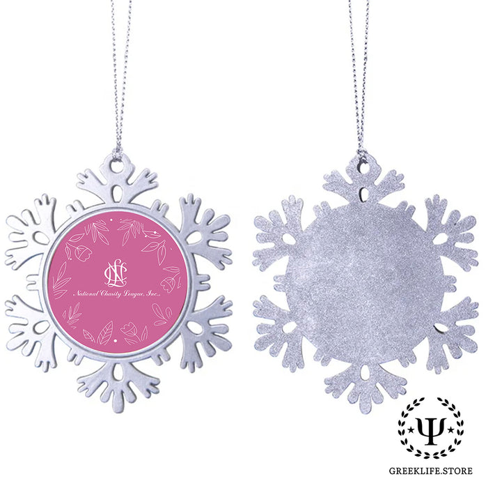 National Charity League Christmas Ornament - Snowflake Metal