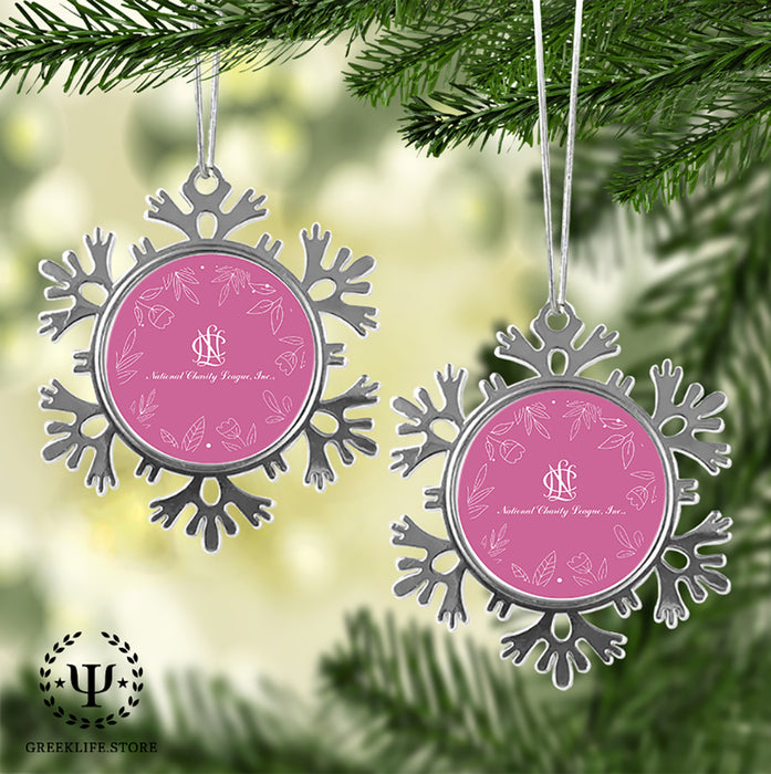 National Charity League Christmas Ornament - Snowflake Metal