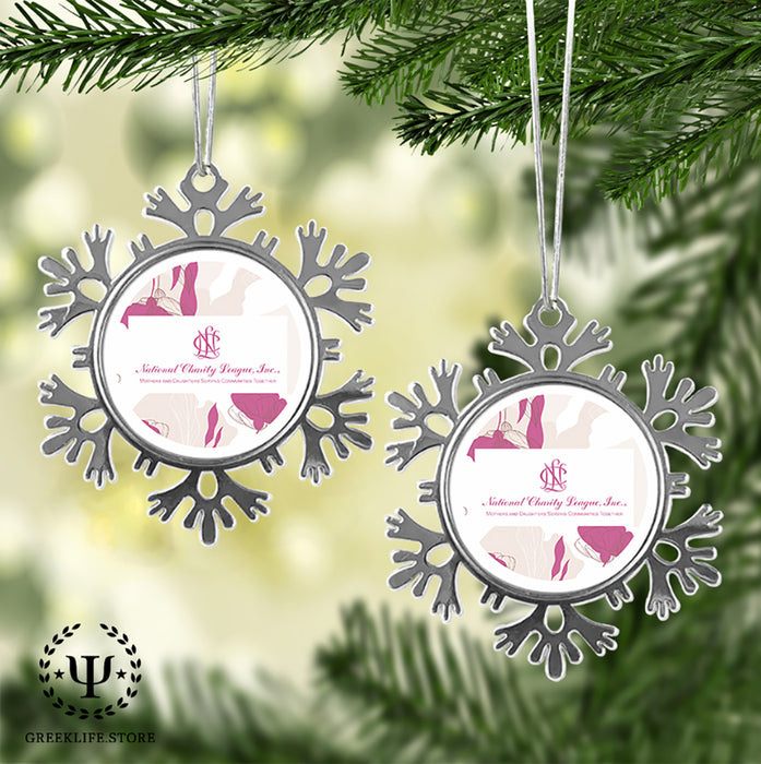 National Charity League Christmas Ornament - Snowflake Metal