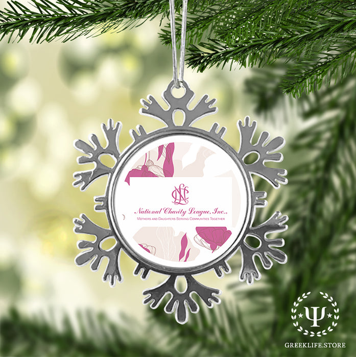 National Charity League Christmas Ornament - Snowflake Metal