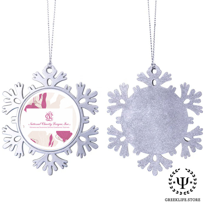 National Charity League Christmas Ornament - Snowflake Metal
