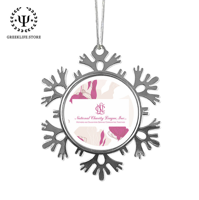 National Charity League Christmas Ornament - Snowflake Metal