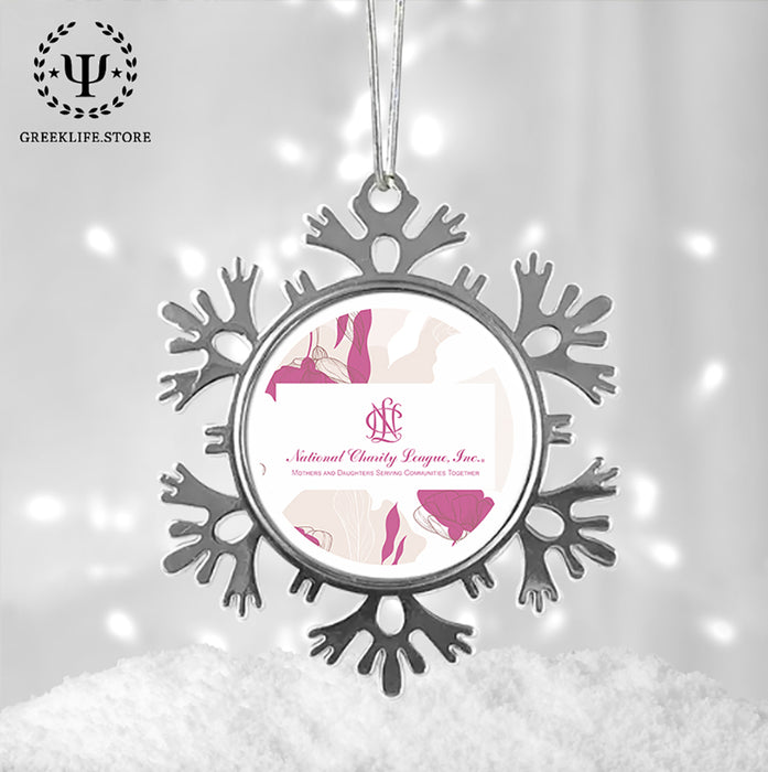 National Charity League Christmas Ornament - Snowflake Metal