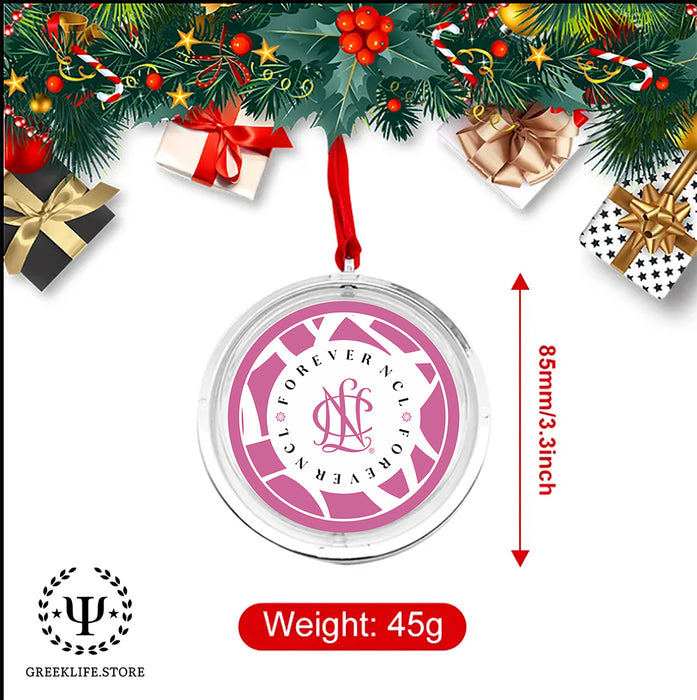 National Charity League Christmas Reversible Flat Round Ornament